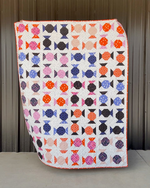 Candy Cane Print Pattern Bed Set Quilt
