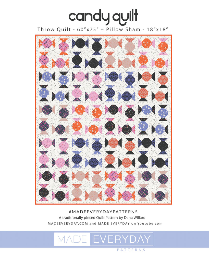 Candy Quilt Pattern Paper Candy Quilt + Pillow PDF Pattern – MADE Everyday