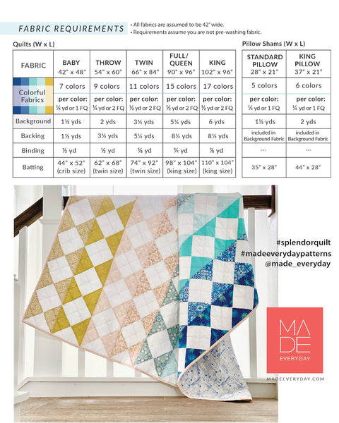 Splendor Quilt PDF Pattern – MADE Everyday